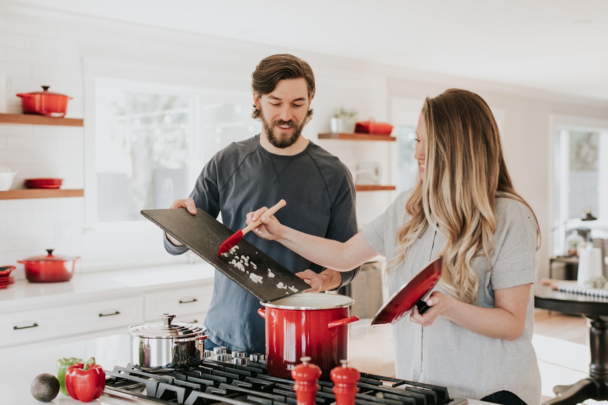 Kitchen gear being tested in a real kitchen